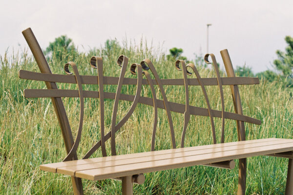 Aurora Xeriscape Demonstration Garden - Custom Twig Bench