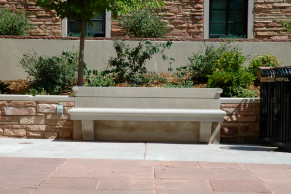 Baker Hall - Custom Stone Bench