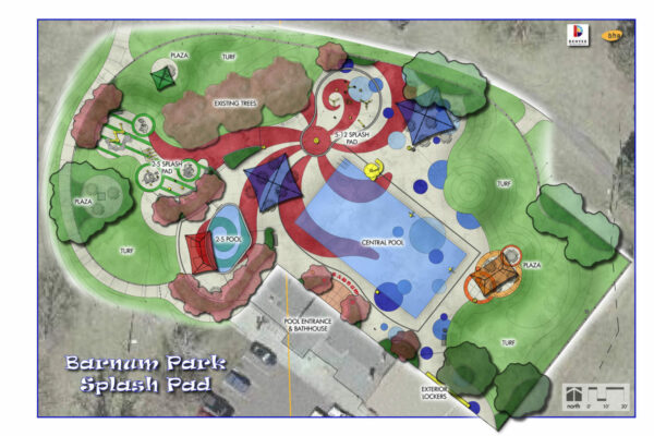 Barnum Park Splash Pad Masterplan