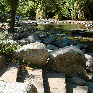 Eben Fine Park boulder river access