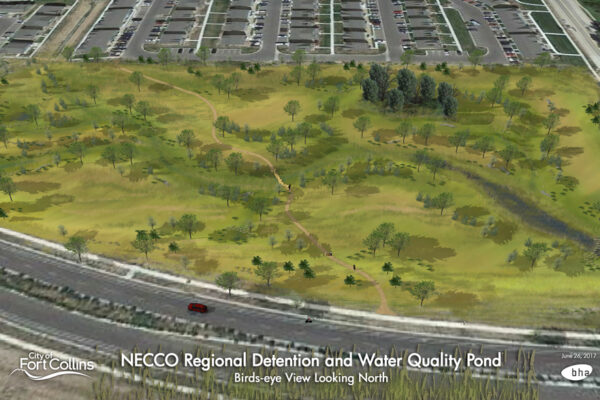 NECCO Regional Detention and Water Quality Pond Rendering