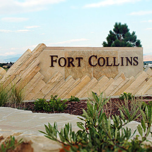 Fort Collins Entry Monument Sign - 392 Interchange