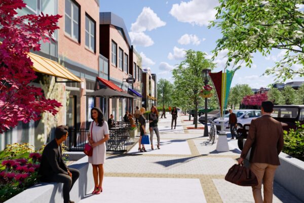 Berthoud Mountain Ave. Streetscape Rendering