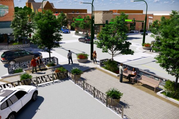 Berthoud Mountain Ave. Streetscape Concept Rendering