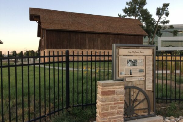 Coy Hoffman Barn - Interpretive Sign with Masonry