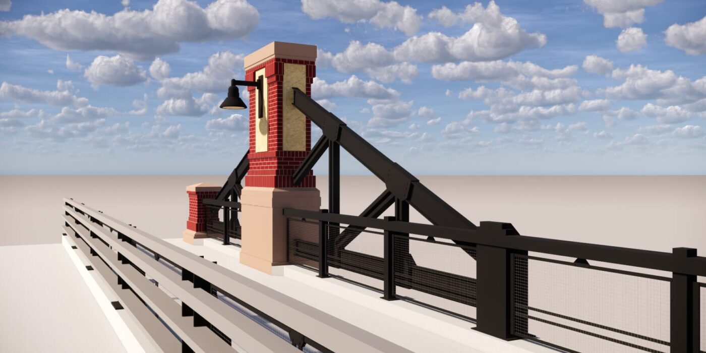 Erie Bridge Column Rendering