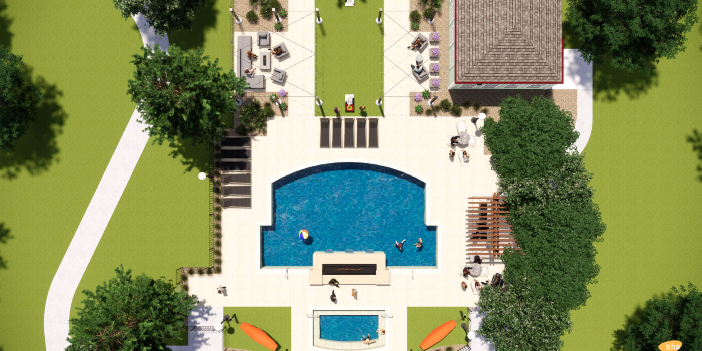 Rams Pointe Pool Renovation Plan Rendering