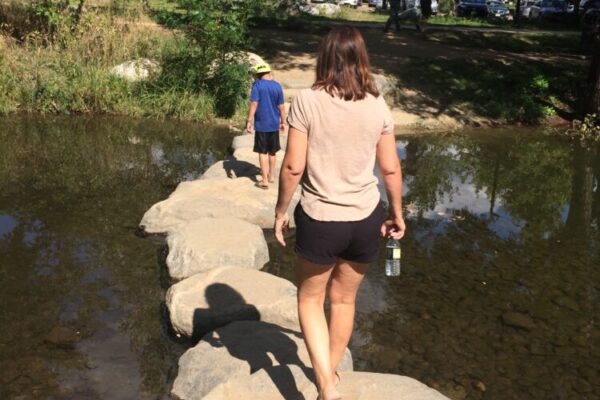 Evert Pierson Kids Fishing Pond Stepping Boulders